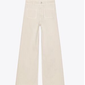 High waisted wide leg jeans